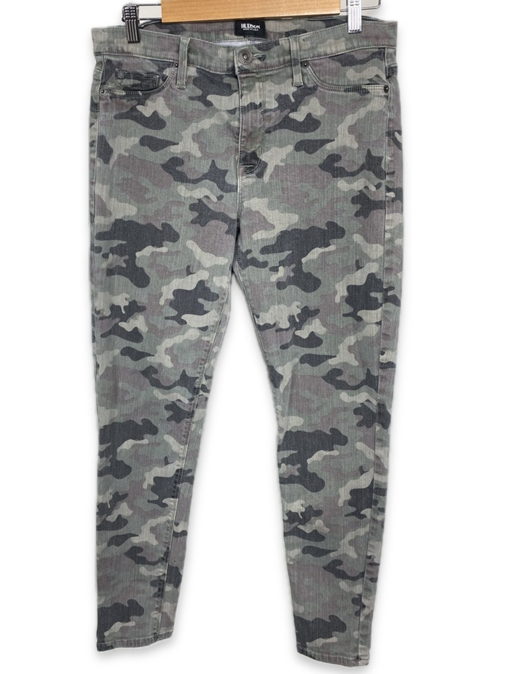 Hudson Jeans Camo Skinny Jeans Made in USA Women’s Stretch Denim - Picture 2 of 10